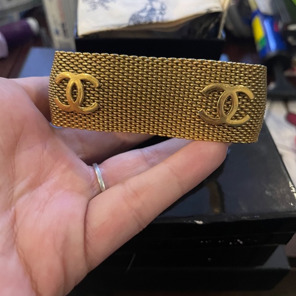 Chanel 24K Gold Plated Bangle - Picture 3 of 6